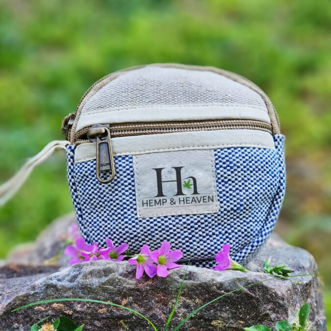 Handmade Eco Hemp Coin Pouch