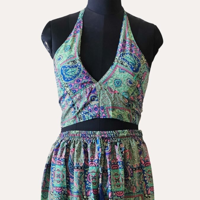 Hippie Silk Reversible Boho Coord Set