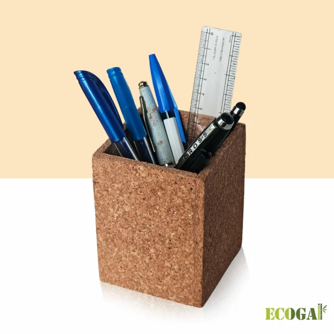 Square Cork Pen Stand – Let Nature Organize Your Desk