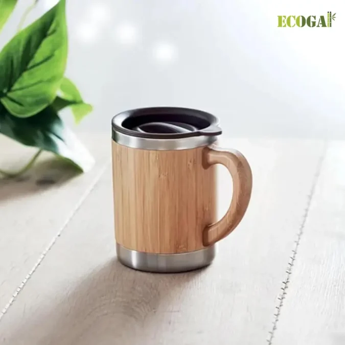 Bamboo Coffee Mug with lid