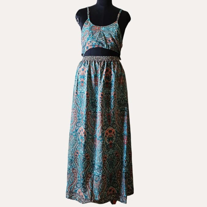 Float like a breeze with Boho Printed jumpsuit | Turquoise Blue