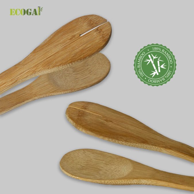 Bamboo Kitchen Tongs