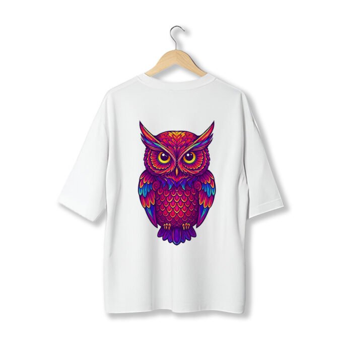 Unleash Your Wisdom: Vibrant Owl Graphic Tee